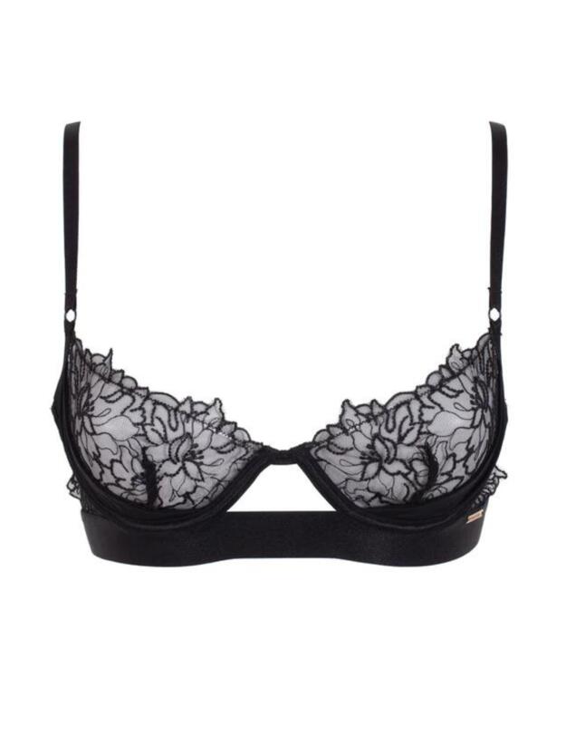 Bluebella Alanna Demi Cup Bra Black