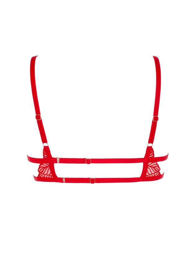 Bluebella Enya Demi Cup Bra Red