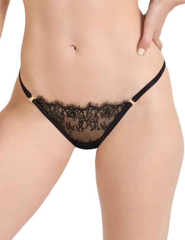 Bluebella Grace Thong Black
