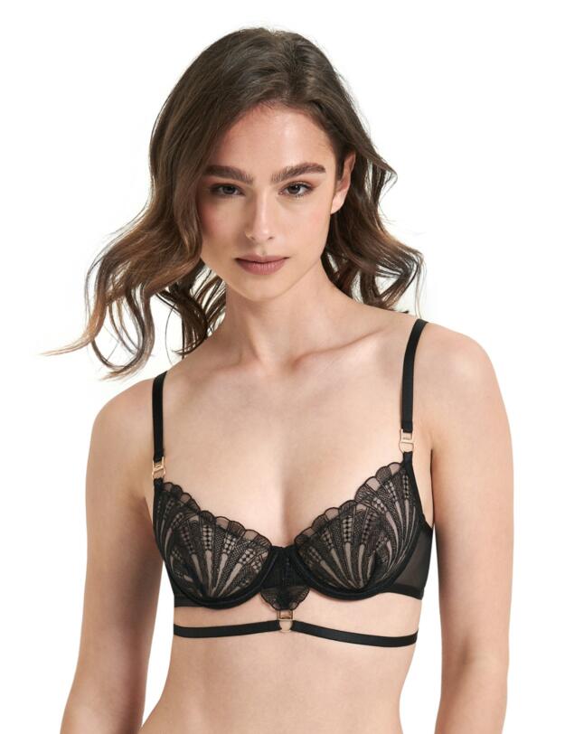 Bluebella Hallie Demi Cup Bra Black