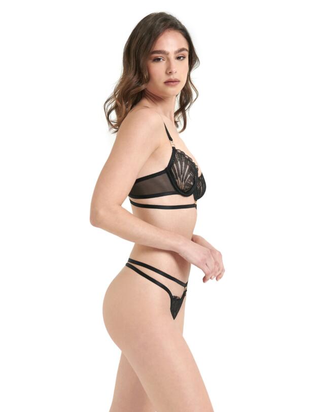 Bluebella Hallie Demi Cup Bra Black
