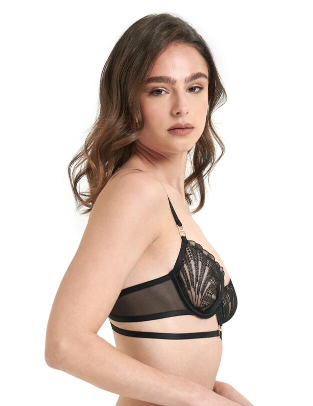 Bluebella Hallie Demi Cup Bra Black