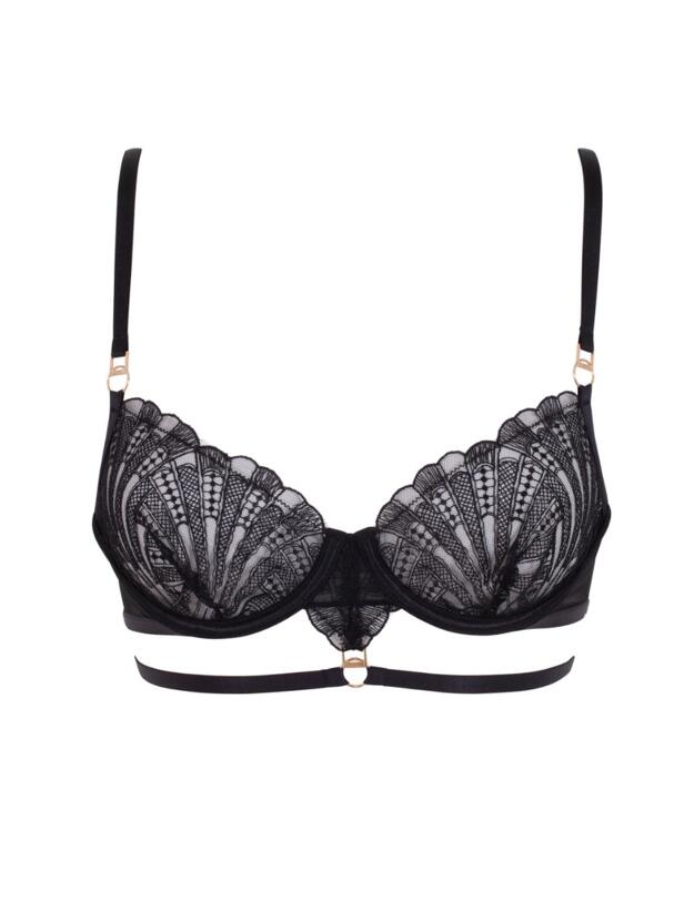 Bluebella Hallie Demi Cup Bra Black