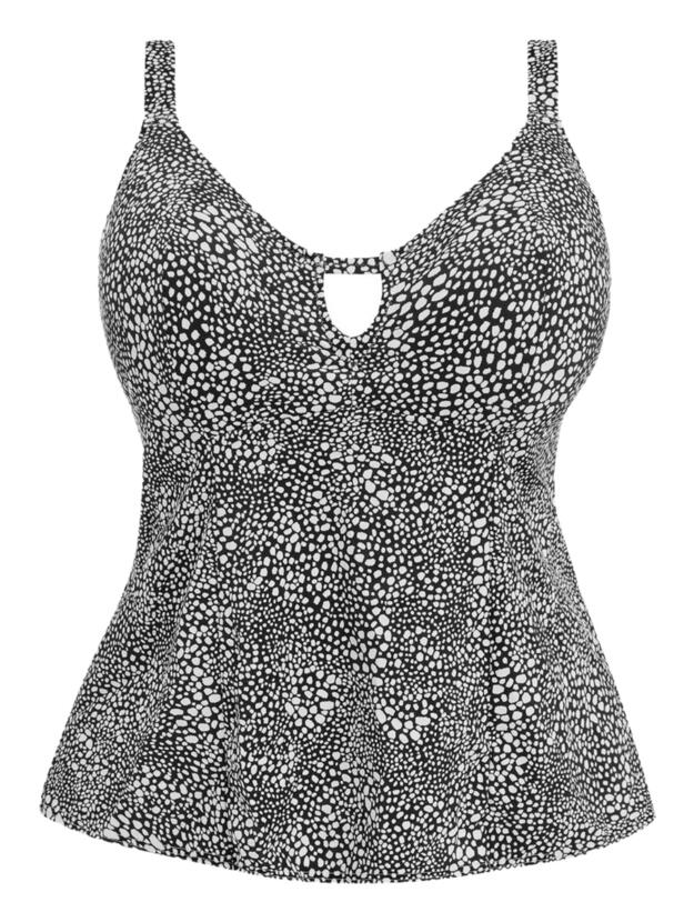 Elomi Pebble Cove Moulded Tankini Top Black