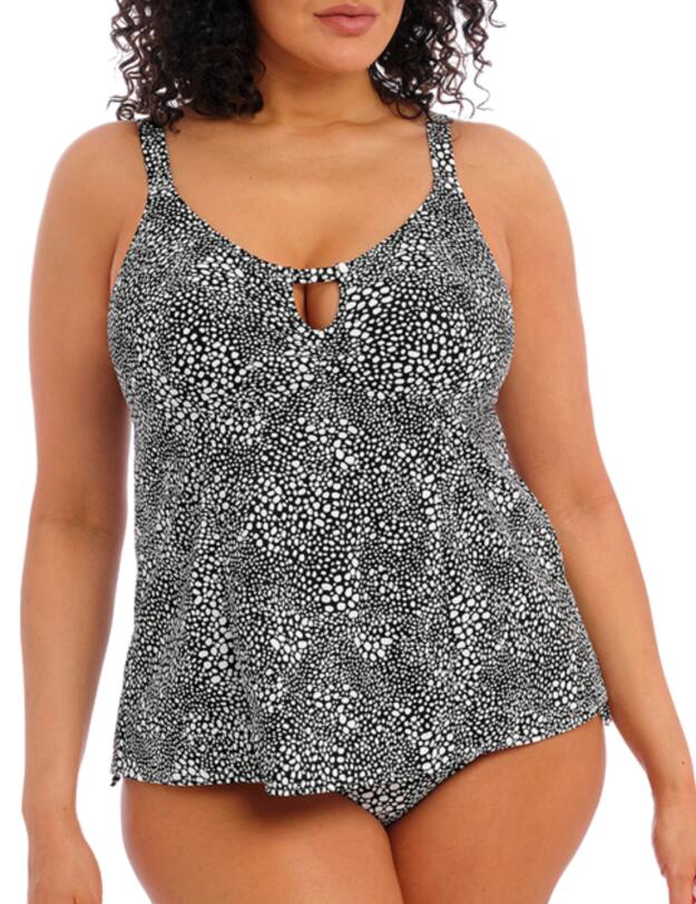 Elomi Pebble Cove Moulded Tankini Top Black
