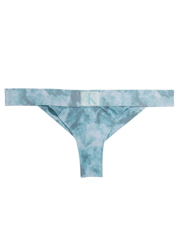 Calvin Klein CK Authentic Brazilian Bikini Briefs Tie Dye Blue 