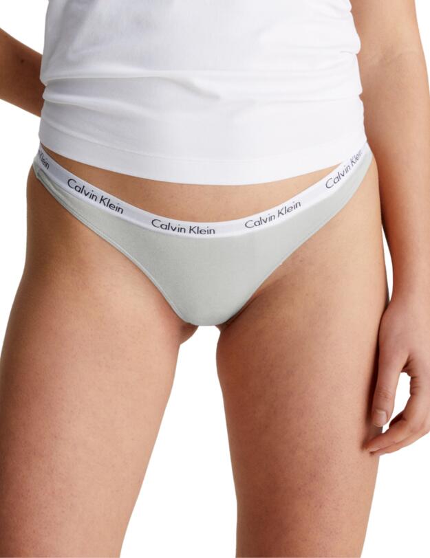 Calvin Klein Carousel 3 Pack Thongs Silver/Vanilla/Iris