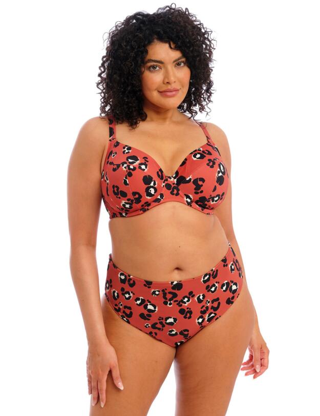 Elomi Kotiya Plunge Bikini Top Terracotta