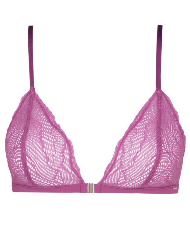 Calvin Klein Geo Lace Triangle Bra Amethyst 