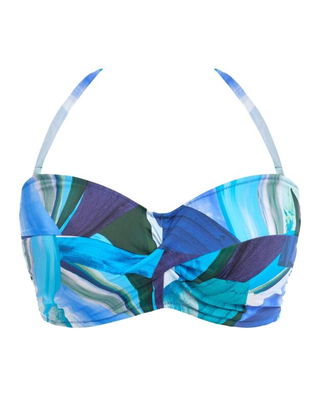 Fantasie Aguada Beach Underwired Twist Bandeau Bikini Top Splash