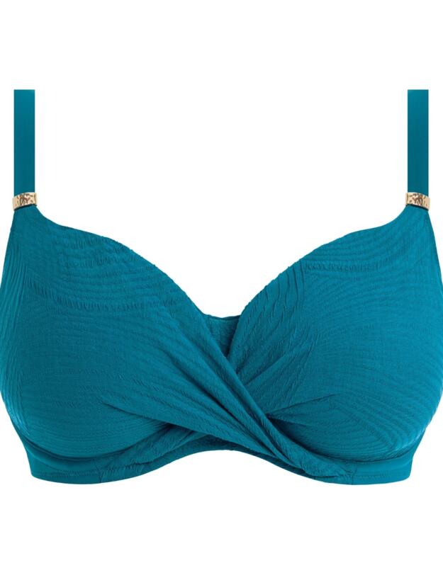 Fantasie Ottawa Underwired Wrap Front Full Cup Bikini Top Petrol 