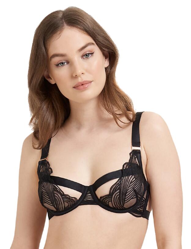 Bluebella Calla Half Cup Bra Black