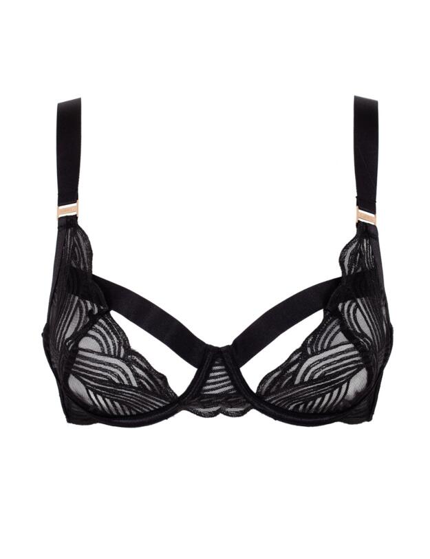 Bluebella Calla Half Cup Bra Black