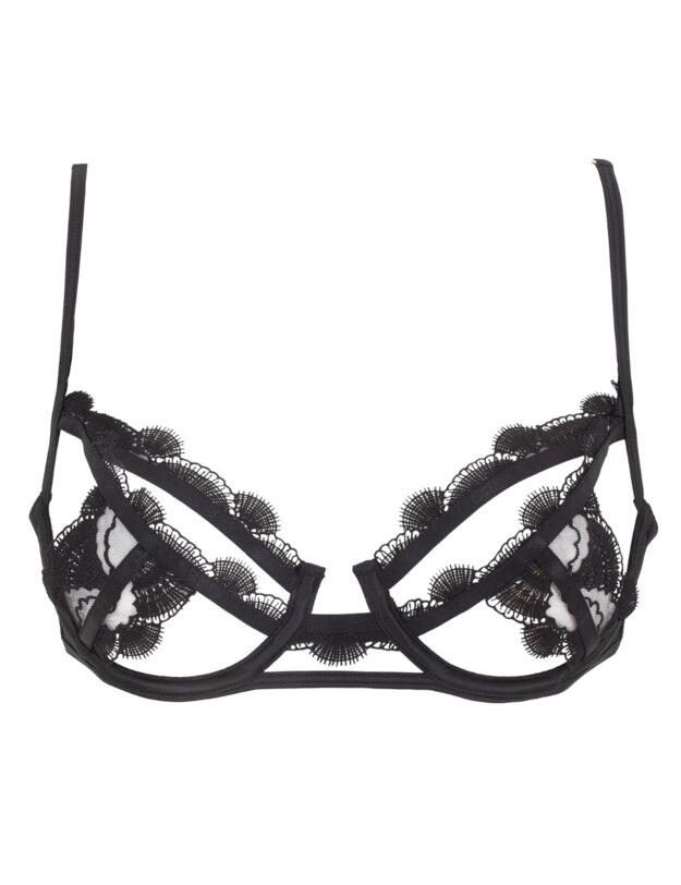 Bluebella Ember Open Cup Bra Black 