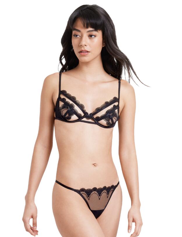 Bluebella Ember Open Cup Bra Black 