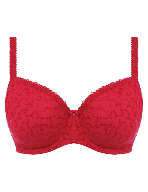 Fantasie Ana Underwired Padded Half Cup Bra Red