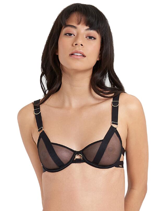 Bluebella Thea Half Cup Bra Black 