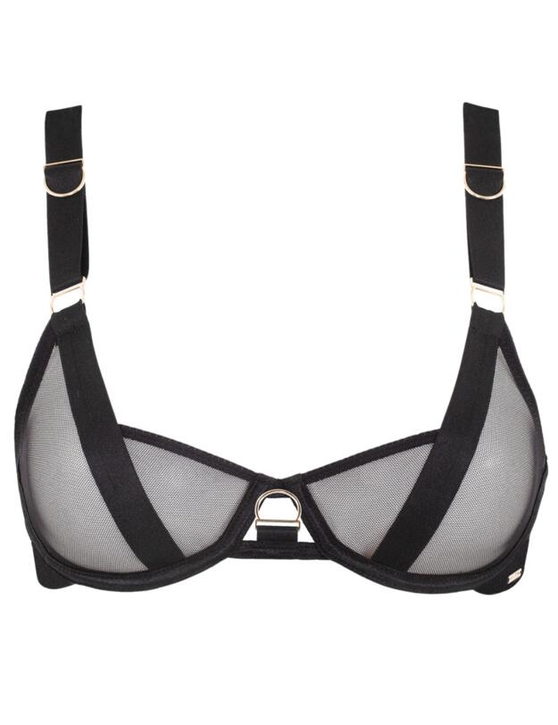 Bluebella Thea Half Cup Bra Black 