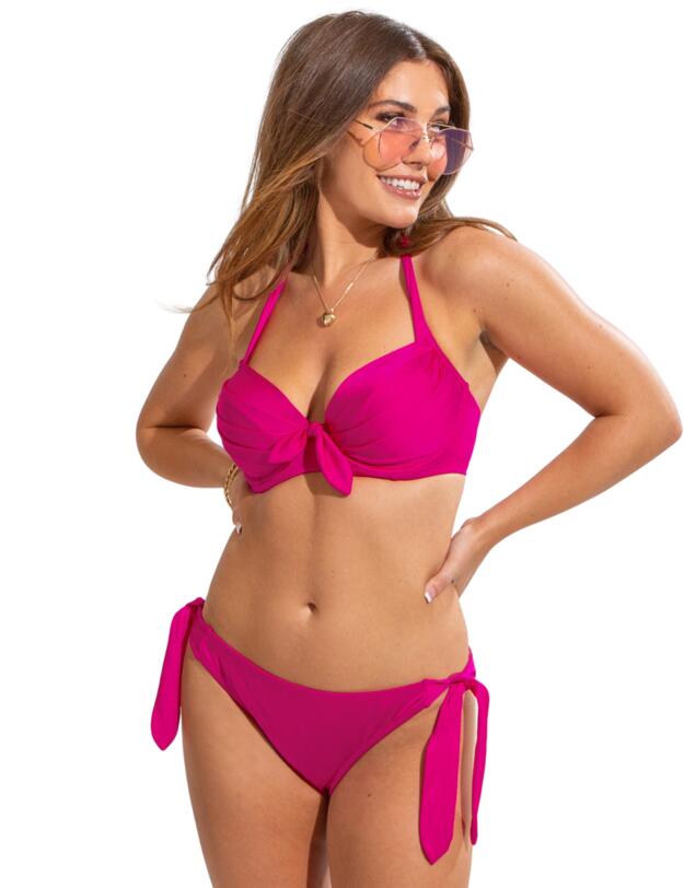 Pour Moi Azure Tie Side Brief Pink