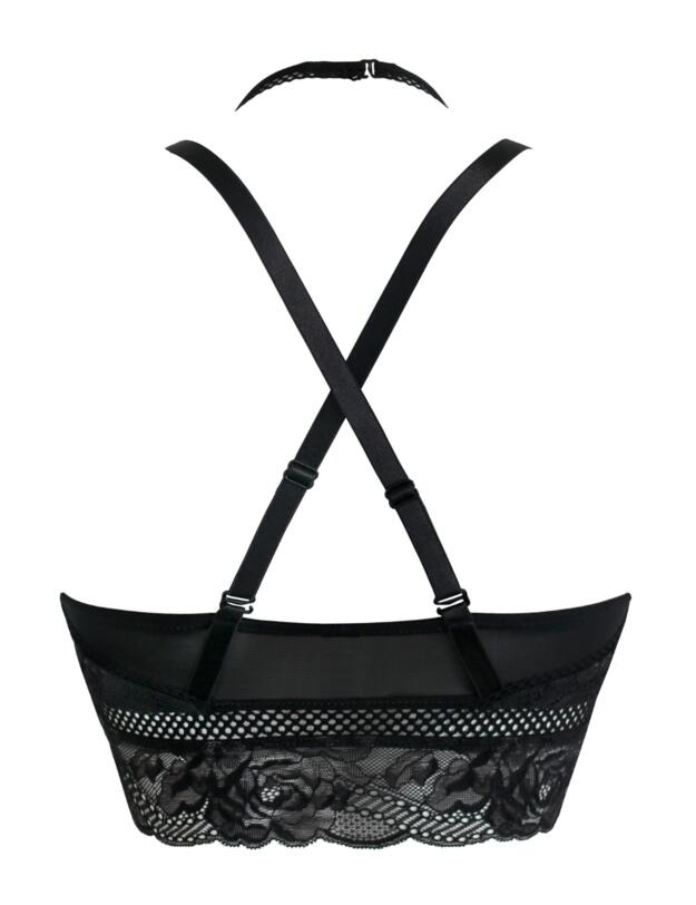 Pour Moi Ooo La La Front Fastening Bralette Black/Slate