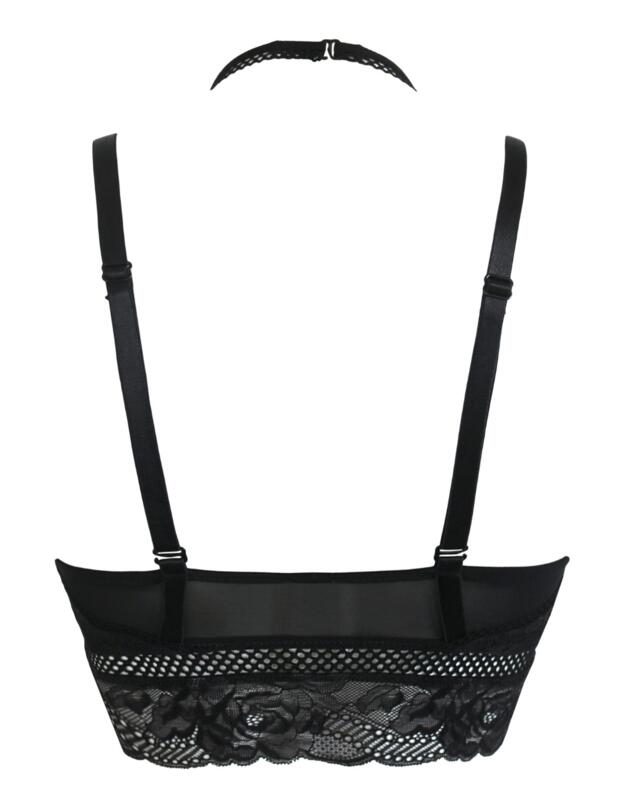 Pour Moi Ooo La La Front Fastening Bralette Black/Slate