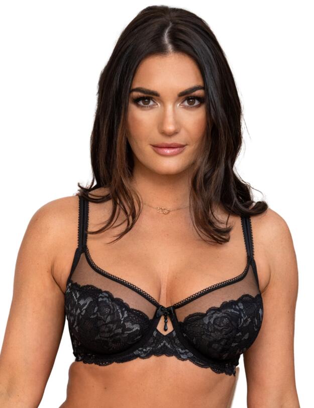 Pour Moi Ooo La La Non-padded Underwired Bra Black/Slate