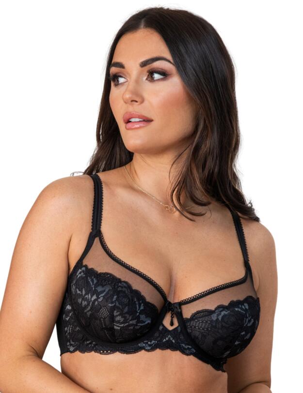 Pour Moi Ooo La La Non-padded Underwired Bra Black/Slate
