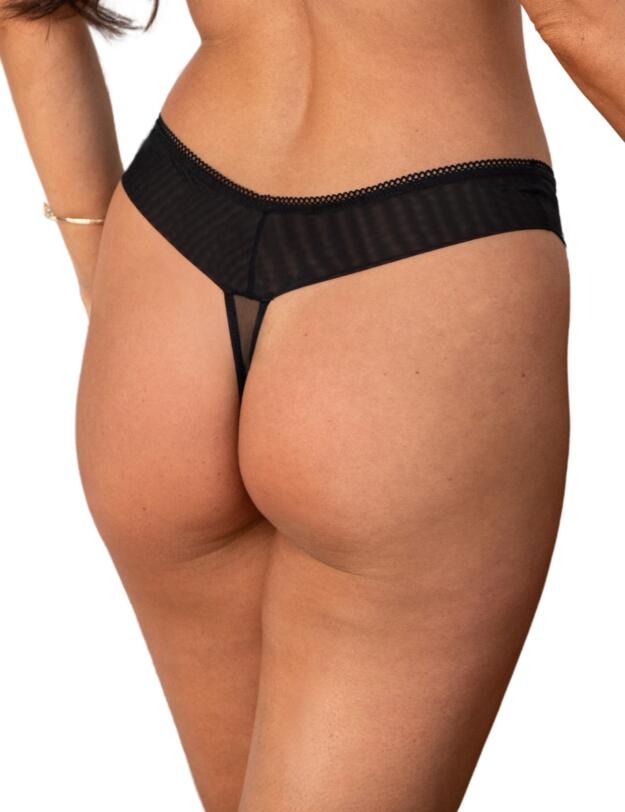 Pour Moi Ooo La La Thong Black/Slate