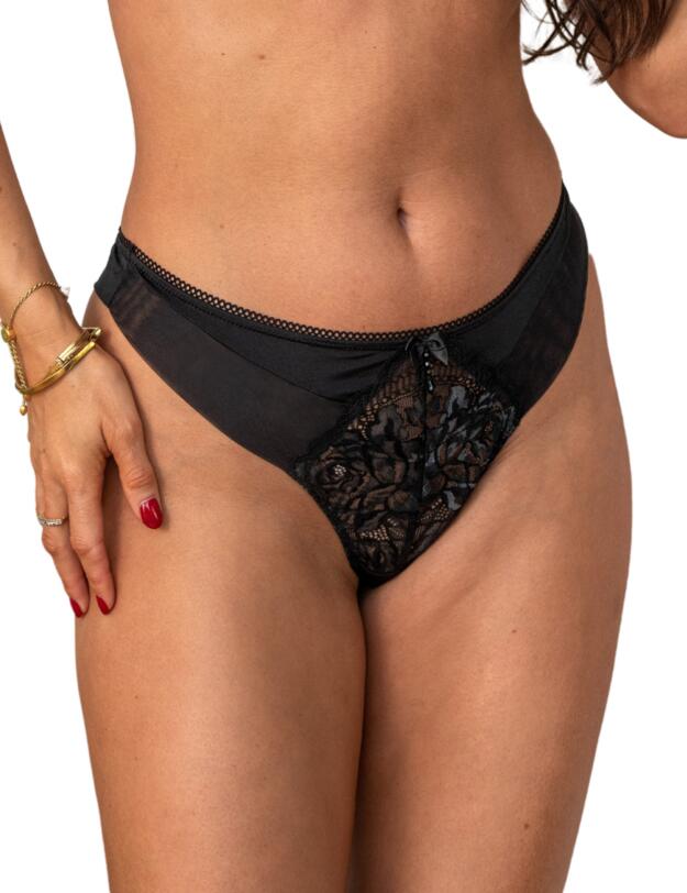 Pour Moi Ooo La La Thong Black/Slate