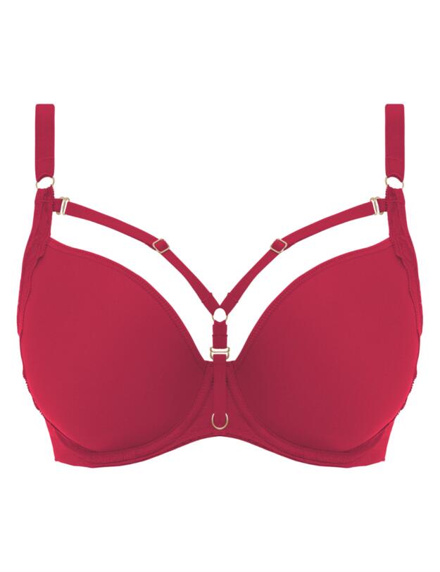 Freya Temptress Moulded Plunge T-shirt Bra Cherry 