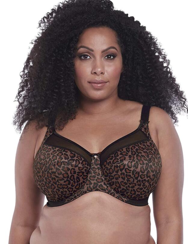Goddess Kayla Banded Bra Dark Leopard