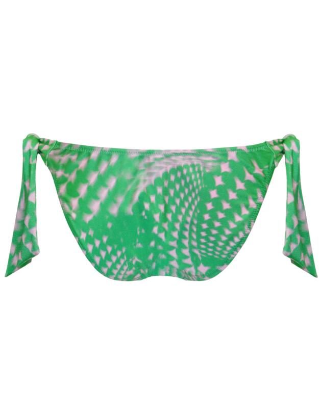 Pour Moi Portofino Tie Side Bikini Brief Green/Pink