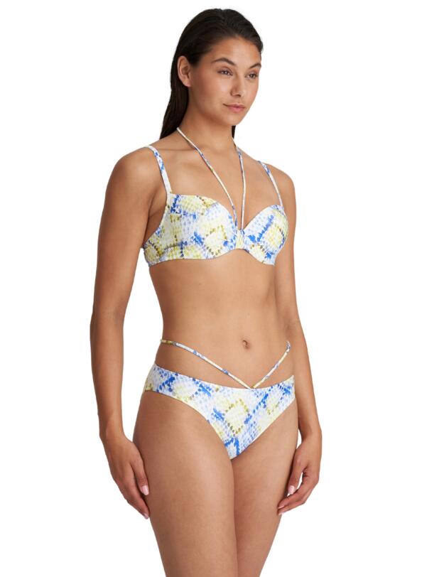 Marie Jo Lundey Plunge Bikini Top Lime Snake