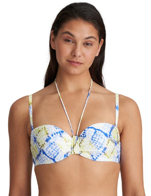 Marie Jo Lundey Multiway Bikini Top Lime Snake