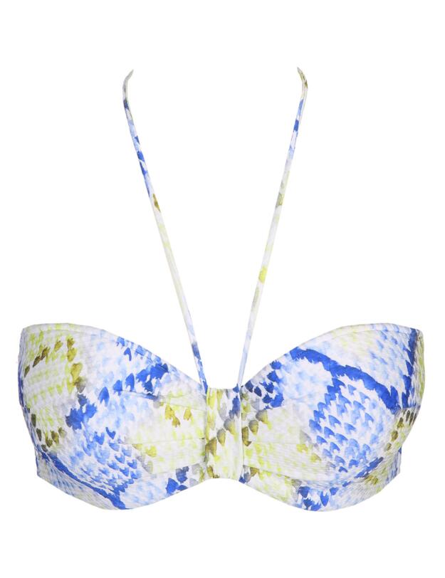 Marie Jo Lundey Multiway Bikini Top Lime Snake