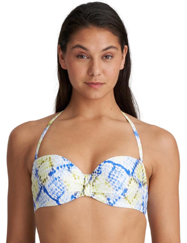 Marie Jo Lundey Multiway Bikini Top Lime Snake