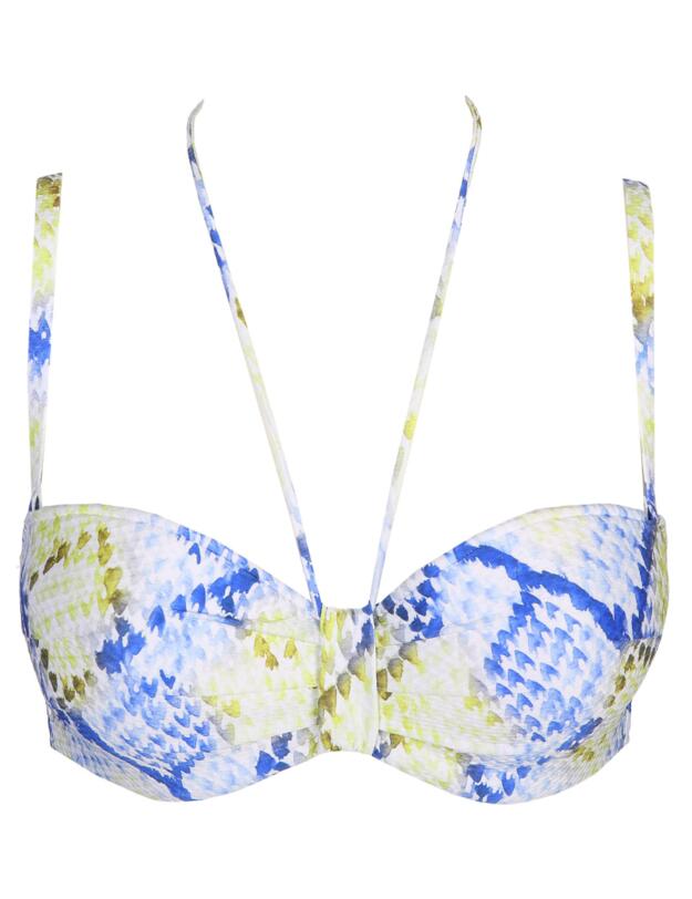 Marie Jo Lundey Multiway Bikini Top Lime Snake