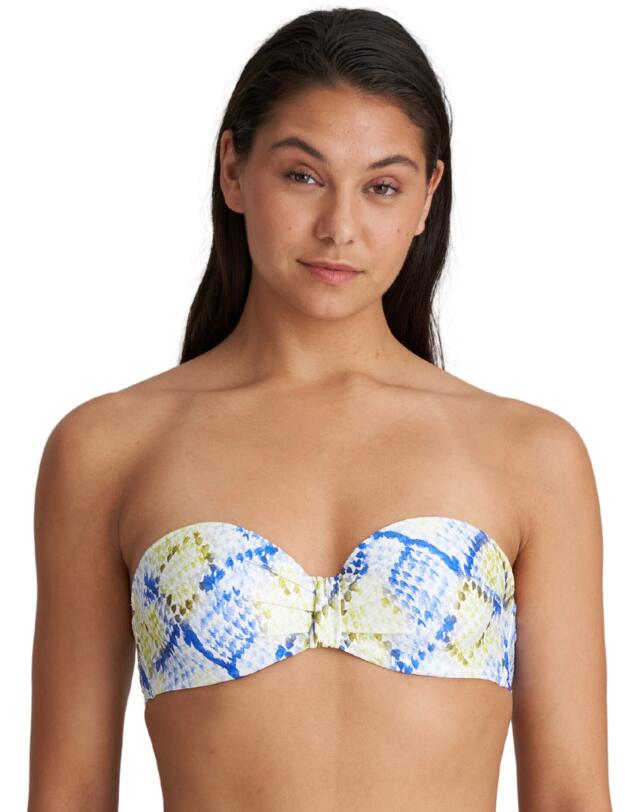 Marie Jo Lundey Multiway Bikini Top Lime Snake