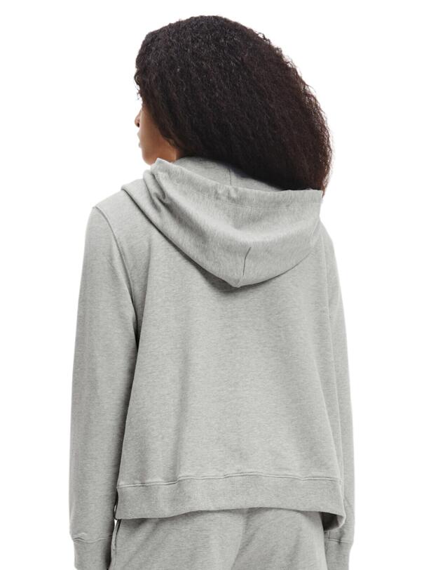 Calvin Klein Modern Cotton Full Zip Hoodie Grey Heather