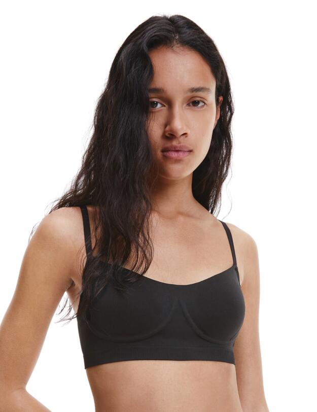 Calvin Klein Bonded Flex Balcony Bra Black