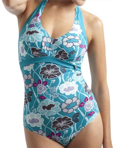 SW0510 Panache Loren Swimsuit Teal  - SW0510 Teal Floral