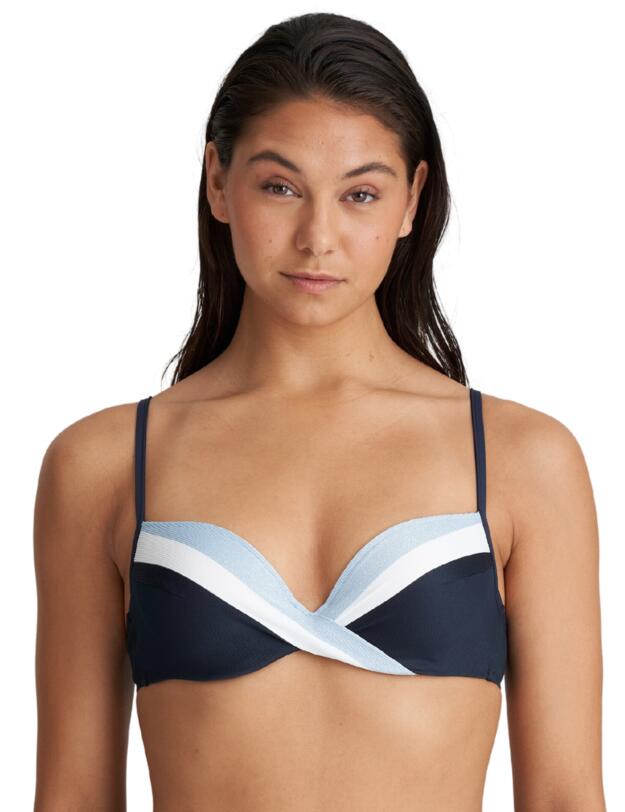 Marie Jo Sitges Padded Plunge Bikini Top Cloud Party