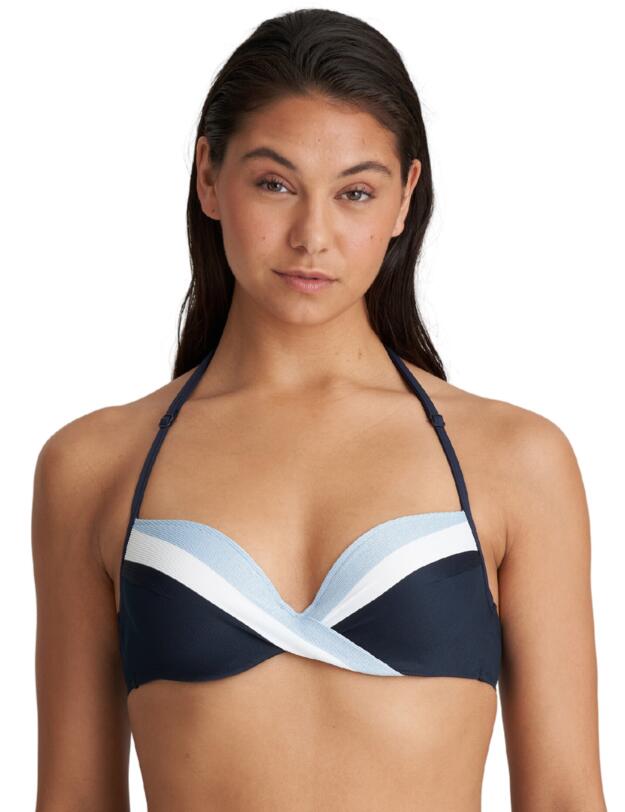 Marie Jo Sitges Padded Plunge Bikini Top Cloud Party