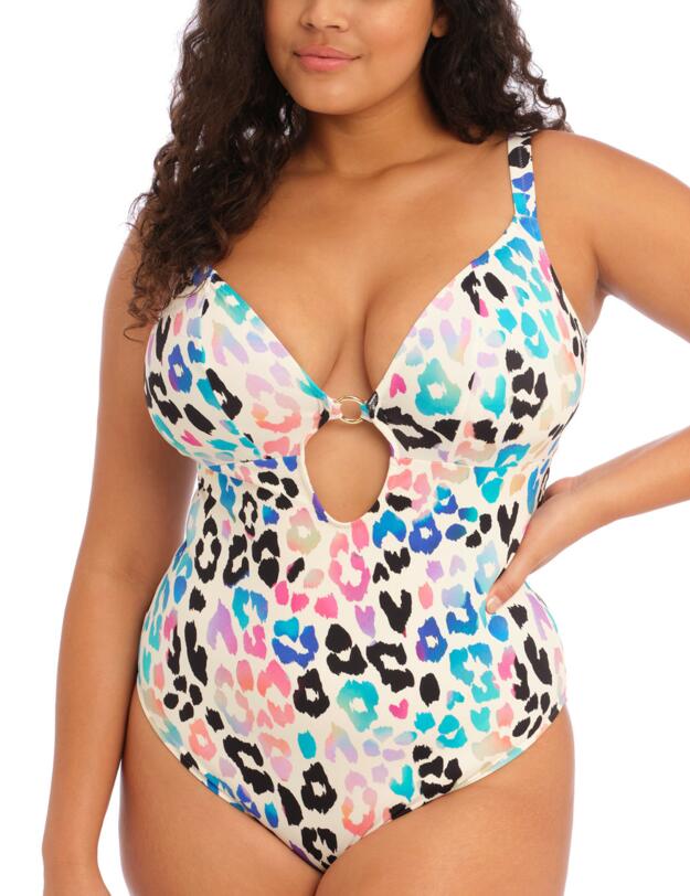 Elomi Party Bay Plunge Swimsuit Multi