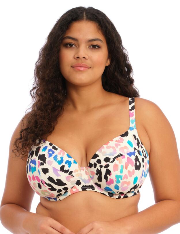 Elomi Party Bay Plunge Bikini Top Multi