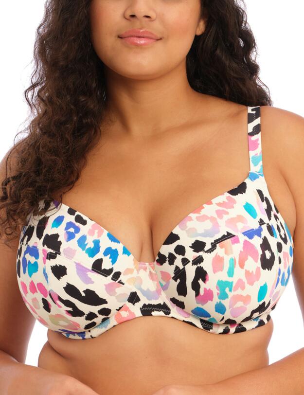 Elomi Party Bay Plunge Bikini Top Multi