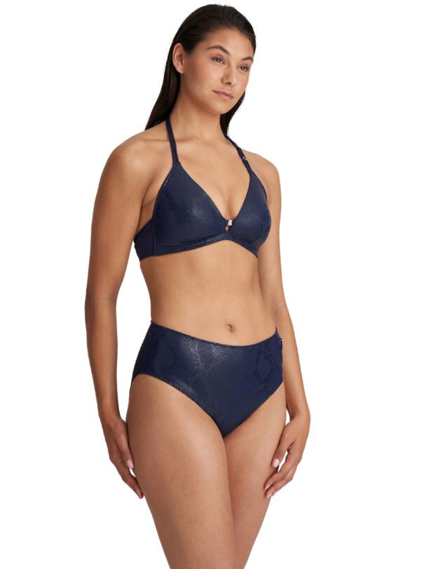  Marie Jo San Domino Padded Triangle Bikini Top Evening Blue