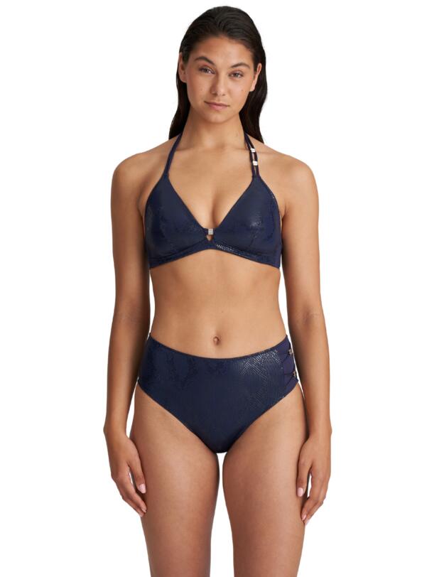  Marie Jo San Domino Padded Triangle Bikini Top Evening Blue