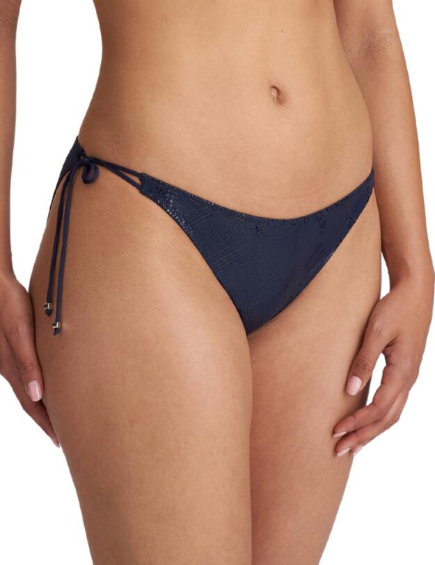 Marie Jo San Domino Tie Side Bikini Brief Evening Blue
