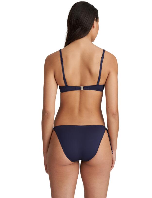 Marie Jo San Domino Tie Side Bikini Brief Evening Blue